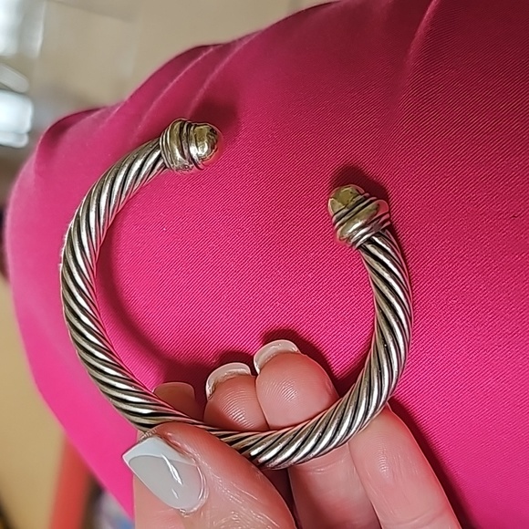 David yurman gold and silver cuff bracelet - Picture 3 of 4